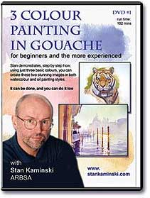 painting in gouache - stan kaminski